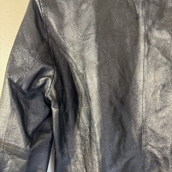 🖤 Worthington Black Leather Zip Jacket (Shorter Style) 🖤 - Picture 5 of 10